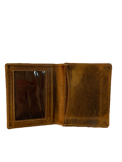 VINTAGE LEATHER GUSSETED POCKET WALLET